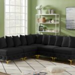 Tremblay 99" Velvet Upholstered 5pc. Modular Sectional