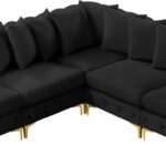 Tremblay 99" Velvet Upholstered 5pc. Modular Sectional
