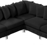 Tremblay 99" Velvet Upholstered 5pc. Modular Sectional