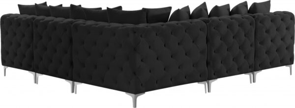 Tremblay 99" Velvet Upholstered 5pc. Modular Sectional
