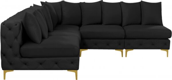 Tremblay 99" Velvet Upholstered 5pc. Modular Sectional