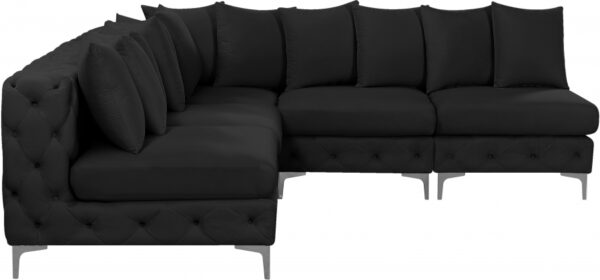 Tremblay 99" Velvet Upholstered 5pc. Modular Sectional