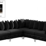 Tremblay 109" Velvet Upholstered 5pc. Modular Sectional
