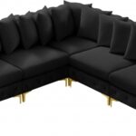 Tremblay 109" Velvet Upholstered 5pc. Modular Sectional