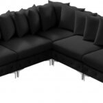 Tremblay 109" Velvet Upholstered 5pc. Modular Sectional
