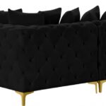 Tremblay 109" Velvet Upholstered 5pc. Modular Sectional