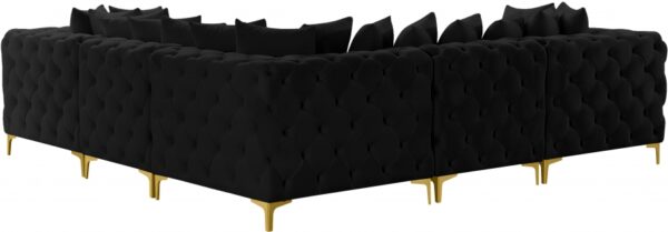 Tremblay 109" Velvet Upholstered 5pc. Modular Sectional