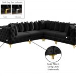 Tremblay 109" Velvet Upholstered 5pc. Modular Sectional