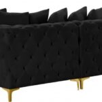 Tremblay 139" Velvet Upholstered 6pc. Modular Sectional