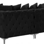 Tremblay 139" Velvet Upholstered 6pc. Modular Sectional