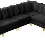 Tremblay 139" Velvet Upholstered 6pc. Modular Sectional