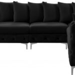 Tremblay 139" Velvet Upholstered 6pc. Modular Sectional
