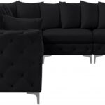 Tremblay 139" Velvet Upholstered 6pc. Modular Sectional