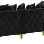 Tremblay 139" Velvet Upholstered 6pc. Modular Sectional