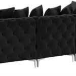 Tremblay 139" Velvet Upholstered 6pc. Modular Sectional