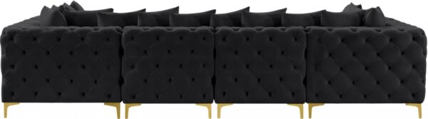 Tremblay 139" Velvet Upholstered 6pc. Modular Sectional