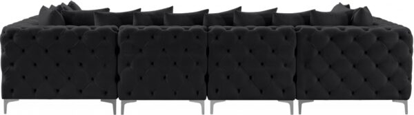Tremblay 139" Velvet Upholstered 6pc. Modular Sectional
