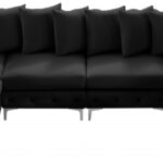 Tremblay 139" Velvet Upholstered 6pc. Modular Sectional