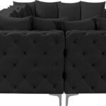 Tremblay 139" Velvet Upholstered 6pc. Modular Sectional