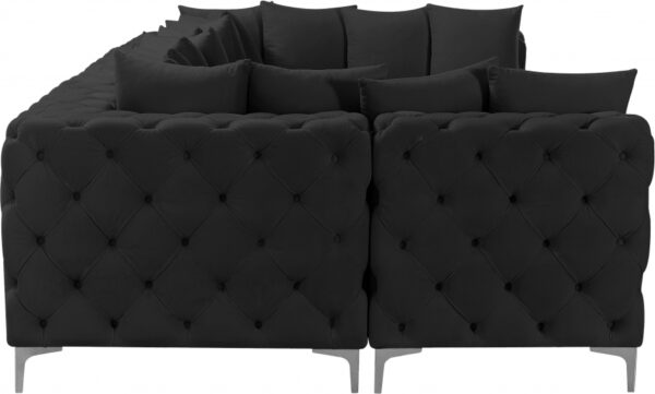 Tremblay 139" Velvet Upholstered 6pc. Modular Sectional