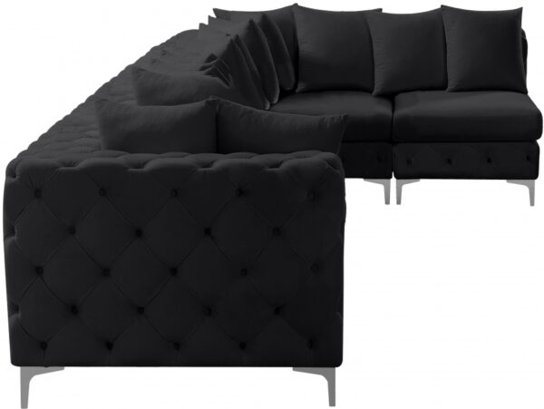Tremblay 169" Velvet Upholstered 6pc. Modular Sectional