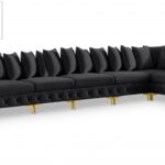 Tremblay 169" Velvet Upholstered 6pc. Modular Sectional