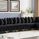 Tremblay 169" Velvet Upholstered 6pc. Modular Sectional