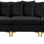 Tremblay 169" Velvet Upholstered 6pc. Modular Sectional