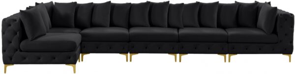 Tremblay 169" Velvet Upholstered 6pc. Modular Sectional