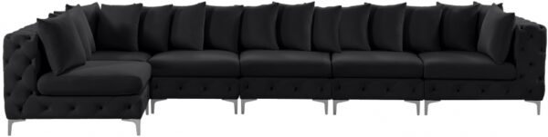 Tremblay 169" Velvet Upholstered 6pc. Modular Sectional