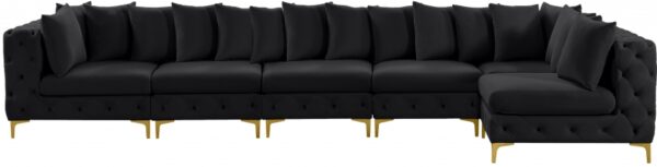 Tremblay 169" Velvet Upholstered 6pc. Modular Sectional