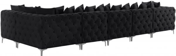 Tremblay 169" Velvet Upholstered 6pc. Modular Sectional