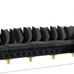 Tremblay 169" Velvet Upholstered 6pc. Modular Sectional