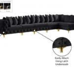 Tremblay 169" Velvet Upholstered 6pc. Modular Sectional