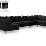 Tremblay 169" Velvet Upholstered 7pc. Modular Sectional