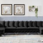 Tremblay 169" Velvet Upholstered 7pc. Modular Sectional