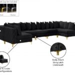 Tremblay 169" Velvet Upholstered 7pc. Modular Sectional