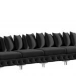 Tremblay 198" Velvet Upholstered 7pc. Modular Sectional