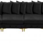 Tremblay 198" Velvet Upholstered 7pc. Modular Sectional