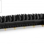 Tremblay 198" Velvet Upholstered 7pc. Modular Sectional