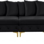 Tremblay 198" Velvet Upholstered 7pc. Modular Sectional
