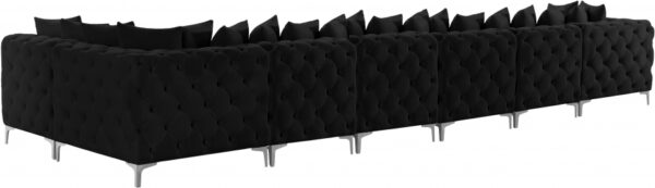 Tremblay 198" Velvet Upholstered 7pc. Modular Sectional