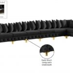 Tremblay 198" Velvet Upholstered 7pc. Modular Sectional