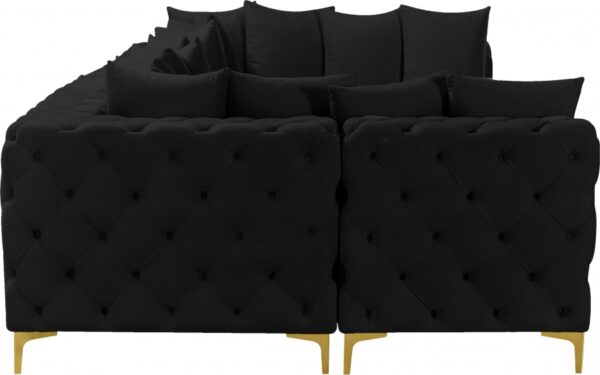 Tremblay 169" Velvet Upholstered 7pc. Modular Sectional