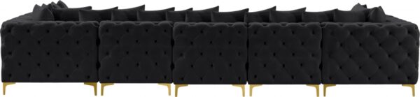 Tremblay 169" Velvet Upholstered 7pc. Modular Sectional
