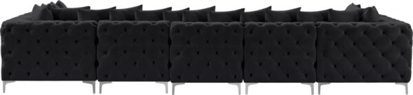 Tremblay 169" Velvet Upholstered 7pc. Modular Sectional