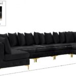 Tremblay 169" Velvet Upholstered 7pc. Modular Sectional