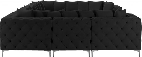 Tremblay 139" Velvet Upholstered 8pc. Modular Sectional