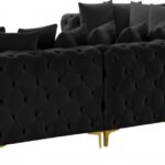 Tremblay 139" Velvet Upholstered 8pc. Modular Sectional