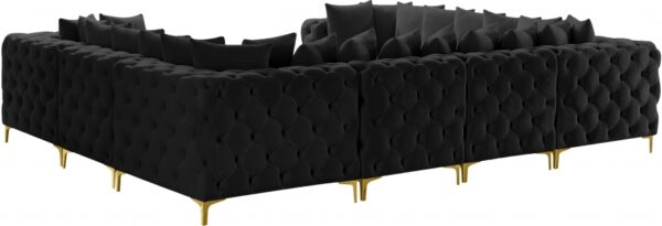 Tremblay 139" Velvet Upholstered 8pc. Modular Sectional